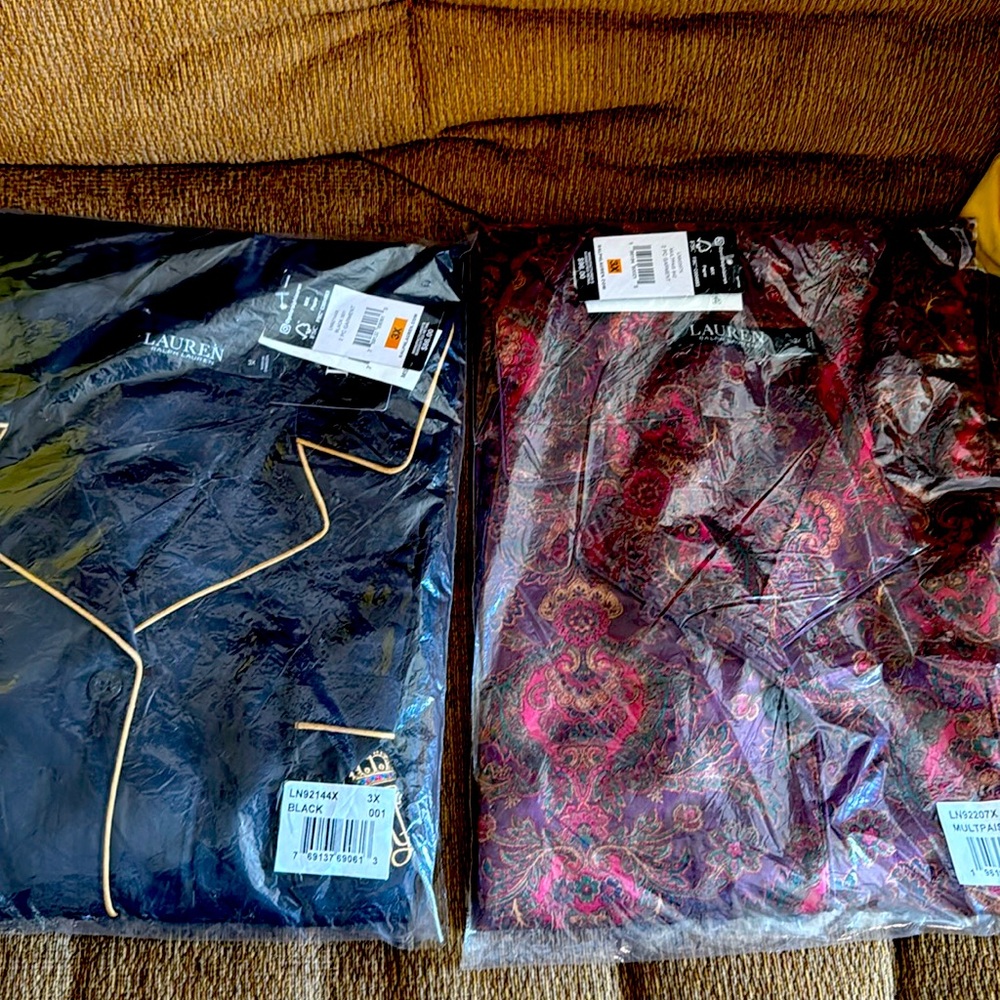 Brand new pajamas still in plastic 2 pairs